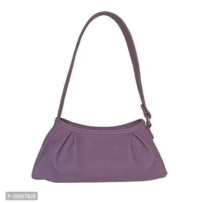 Stylish Purple Artificial Leather Solid Handbags For Women-thumb4