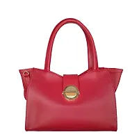 Stylish Red Artificial Leather Solid Handbags For Women-thumb4