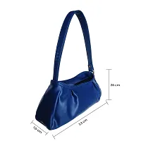 Stylish Blue Artificial Leather Solid Handbags For Women-thumb4