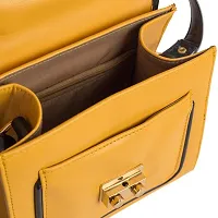 Stylish Yellow Blue Leatherette  Handbags For Women-thumb3