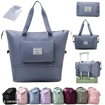 Designer Grey Solid Travel Bags