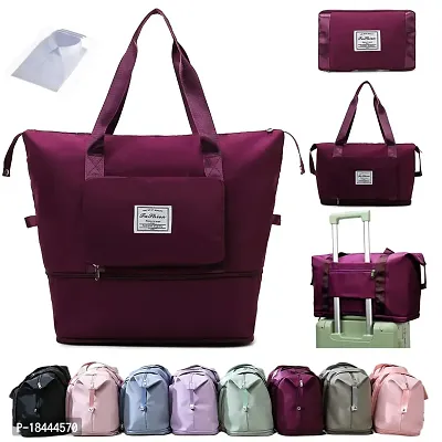 Designer Purple Solid Travel Bags