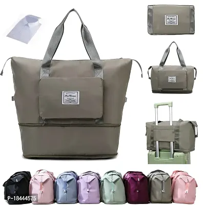 Designer Beige Solid Travel Bags