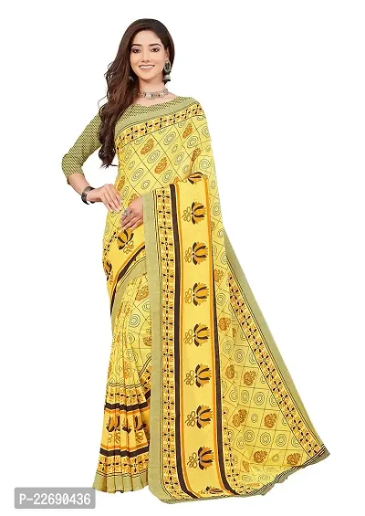 Manharika Renial Designer Daily Wear Printed Designer Saree With Unstiched Blouse Piece Design 1-thumb0