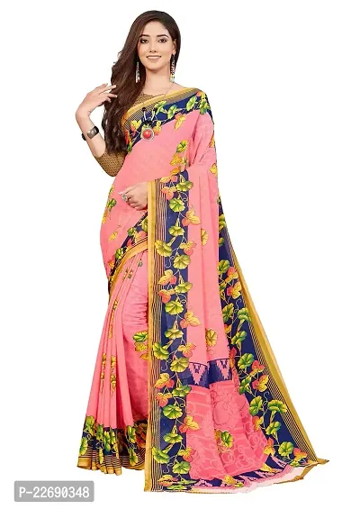 Manharika Renial Designer Daily Wear Printed Designer Saree With Unstiched Blouse Piece Design 7-thumb2