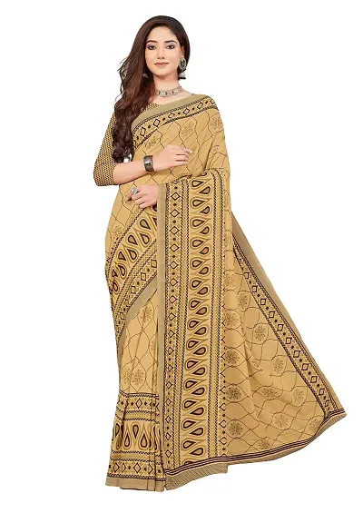 Manharika Renial Designer Daily Wear Designer Saree With Unstiched Blouse Piece Design