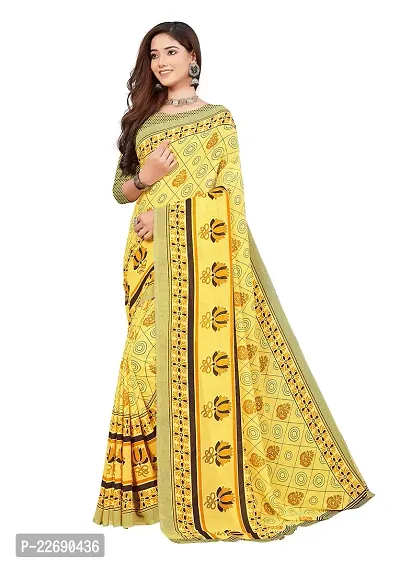 Manharika Renial Designer Daily Wear Printed Designer Saree With Unstiched Blouse Piece Design 1-thumb2