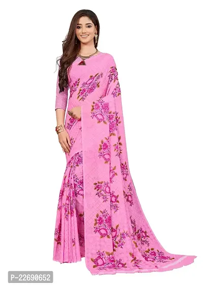 Manharika Renial Designer Daily Wear Printed Designer Saree With Unstiched Blouse Piece Design 9-thumb2