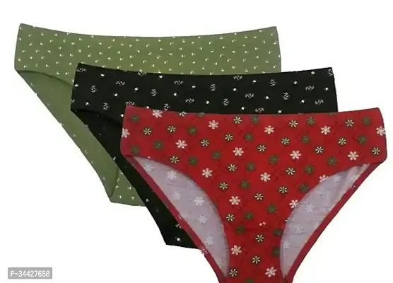 Stylish Cotton Printed Hipster Panty For Women Pack Of 3-thumb0