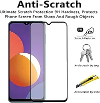 Samsung M12 / A12 / F12 Tempered Glass | Screen Protector Full Glue Coverage Edge to Edge Tempered Glass for Samsung Galaxy M12 / A12 / F12-thumb2