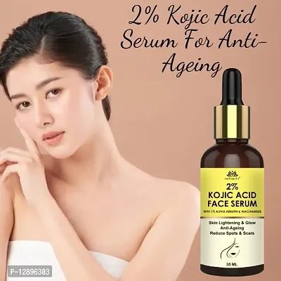 2% Kojic Acid Face Serum for Reduce Pigmentation, Reduce Dark Spot  Patches, Face Serum Skin Lightening  Glow Anti-Ageing Reduce Spots  Scars, Face Serum, Serum For Face, Serum For Girls Women.