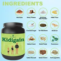 Nutriley Kidigain - Nutritional Supplement for Kids kids height and weight increase products, kids height and weight gainer powder, kids height , kids height growth American Ice Cream Flavour 500 G-thumb1