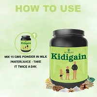 Nutriley Kidigain - Nutritional Supplement for Kids kids height and weight increase products, kids height and weight gainer powder, kids height , kids height growth Elachi Flavour 500 G-thumb1