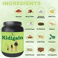 Nutriley Kidigain - Nutritional Supplement for Kids kids height and weight increase products, kids height and weight gainer powder, kids height , kids height growth Elachi Flavour 500 G-thumb2