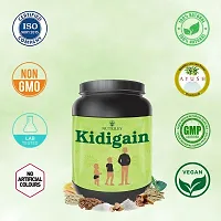 Nutriley Kidigain - Nutritional Supplement for Kids kids height and weight increase products, kids height and weight gainer powder, kids height , kids height growth Elachi Flavour 500 G-thumb3