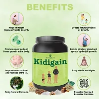 Nutriley Kidigain - Nutritional Supplement for Kids kids height and weight increase products, kids height and weight gainer powder, kids height , kids height growth Elachi Flavour 500 G-thumb4