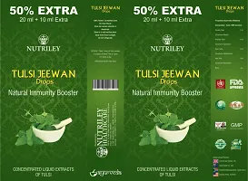 Nutriley Tulsi Jeewan Drops Relief from Cold, Flu and Infections, Drop for Headache, Drop for Fever, Drop For Sore Throat, Drop for Muscle and Joint Paint (30 0ML)-thumb1