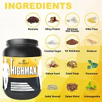 Nutriley Highmax Height Growth Powder for Helps to grow taller 100% Ayurvedic Speed Growth Height Increase Powder Supplement Height Badhane Ke Liye Powder, Height  Powder 500  G Banana Flavour-thumb3