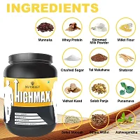 Nutriley Highmax Height Growth Powder for Helps to grow taller 100% Ayurvedic Speed Growth Height Increase Powder Supplement Height Badhane Ke Liye Powder, Height  Powder 500  G Chocolate Flavour-thumb4