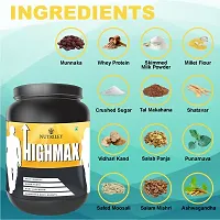 Nutriley Highmax Height Growth Powder for Helps to grow taller 100% Ayurvedic Speed Growth Height Increase Powder Supplement Height Badhane Ke Liye Powder, Height  Powder 500  G Elachi Flavour-thumb1