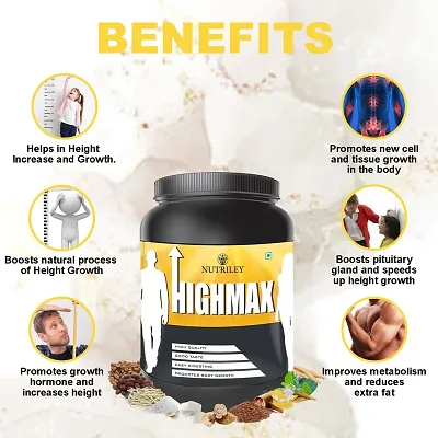 Buy Nutriley Highmax Height Growth Powder For Helps To Grow Taller 100% ...