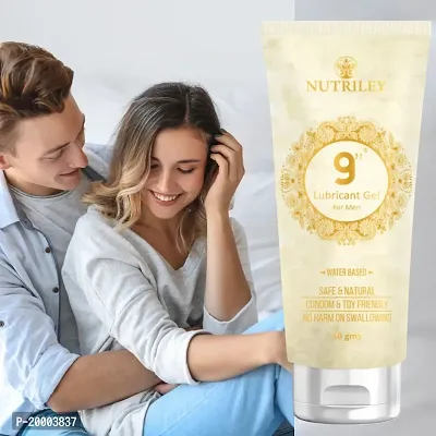 Nutriley 8 Inch Lubricant Gel for Men Extra Time  Pleasure Gel Non-Sticky for Boys 50G