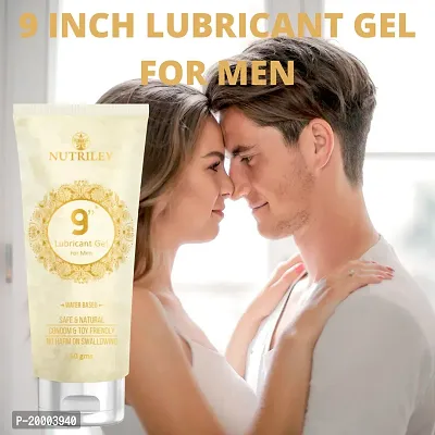 Nutriley 9 Inch Lubricant Gel for Men Extra Time  Pleasure for Men  Boys Lubricant Gel, S*x Lubricant Gel, Non-Sticky S*x Gel, Lubricant Gel 50 G-thumb0