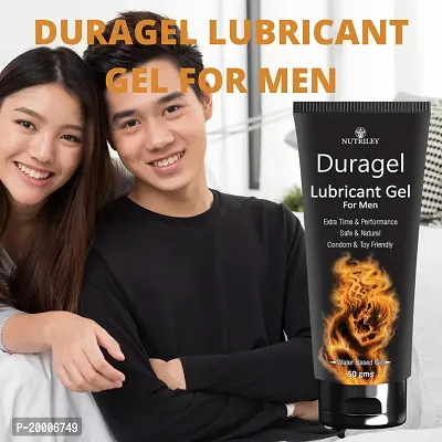 Nutriley Duragel Lubricant Gel for Men  Boys Extra Time  Pleasure Non-Sticky Gel 50 G-thumb0