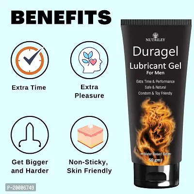 Nutriley Duragel Lubricant Gel for Men  Boys Extra Time  Pleasure Non-Sticky Gel 50 G-thumb4