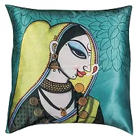 DESIMISS KART Desimisskart Printed Cushion Covers with The Set of 5 Pieces MAHARASTRIAN FOLK-16X16-thumb1