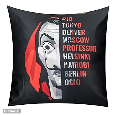 DESIMISS KART Desimisskart Printed Cushion Covers with The Set of 5 Pieces Money HEIST-16X16-thumb2