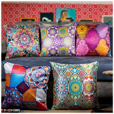 DESIMISS KART Desimisskart Printed Cushion Covers with The Set of 5 Pieces IRIS