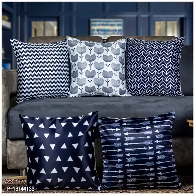 Desimisskart Printed Cushion Covers with The Set of 5 Pieces DENIM-24X24-thumb0