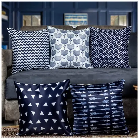 DESIMISS KART Desimisskart Printed Cushion Covers with The Set of 5 Pieces Arctic