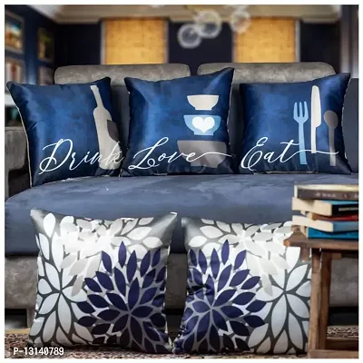 DESIMISS KART Desimisskart Printed Cushion Covers with The Set of 5 Pieces EDL-24X24