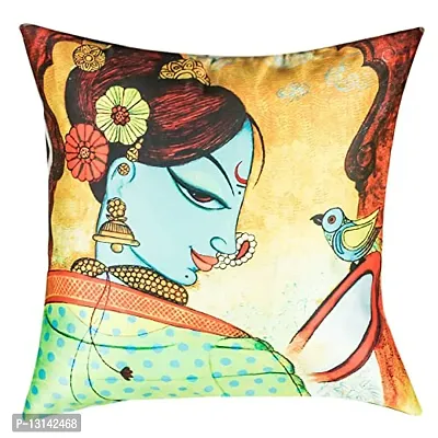 DESIMISS KART Desimisskart Printed Cushion Covers with The Set of 5 Pieces MAHARASTRIAN FOLK-16X16-thumb5