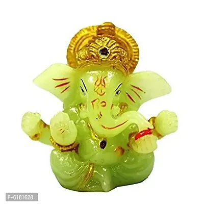 Radium Ganesha for car dashboard , home decor and for gift purpose. (pack of 1)-thumb0