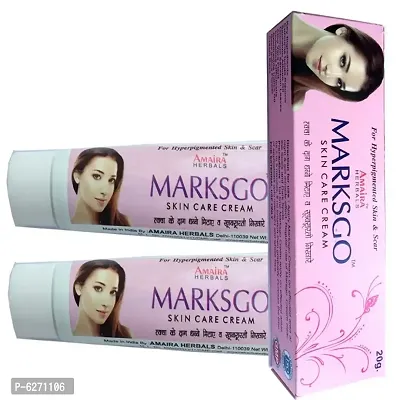 Marksgo skincare cream (20gm) for remove darkcircles,marks of face, pimple marks remover and remove all type of black marks (pack of 2)-thumb0