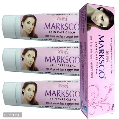 Marksgo skincare cream (20gm) for remove darkcircles,marks of face, pimple marks remover and remove all type of black marks (pack of 3)-thumb0