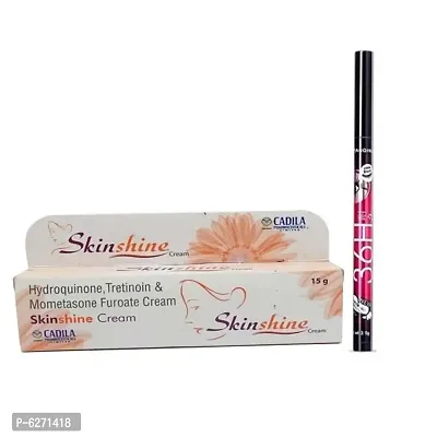 Skinshine fairness cream and 36h black longlasting liquid eyeliner .-thumb0