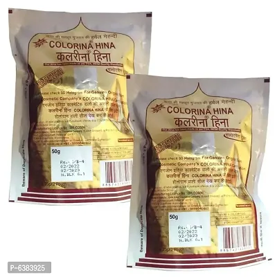 Colorina hina Bharat ki mashoor Gujarat ki Herbal Black Mehndi Aloevera yukt , ISO certified Amm (pack of 2)