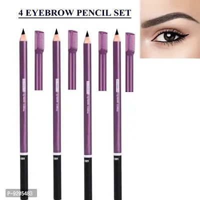 4 ADS PERFECT WATERPROOF AND LONG-LASTING BLACK EYEBROW PENCIL