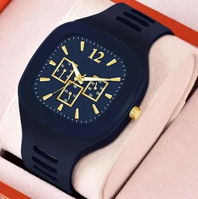 Square Pattern Dial Color Miller Watch- For Men