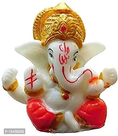 Mukut Bal Ganesha Idol for Car Dashboard, Decoration Gift Item