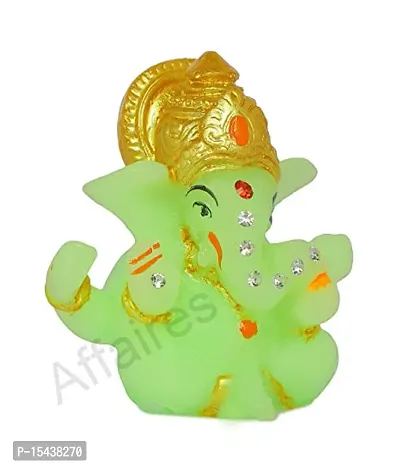 Mukut Bal Ganesha Idol for Car Dashboard, Decoration Gift Item