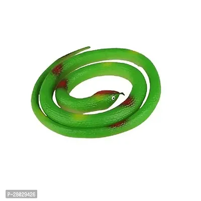 Realistic Fake Snake Toy for Fun Gag Prank - Rubber Plastic Snakes to Keep Birds Away-thumb0