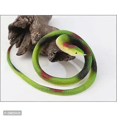 Realistic Fake Snake Toy for Fun Gag Prank - Rubber Plastic Snakes to Keep Birds Away