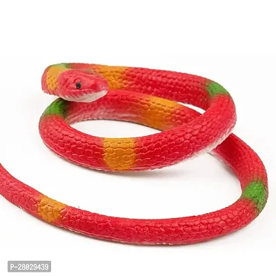 Realistic Fake Snake Toy for Fun Gag Prank - Rubber Plastic Snakes to Keep Birds Away, Small Rubber Snake Green, Toy Snake That Looks Real-Random Color-thumb0