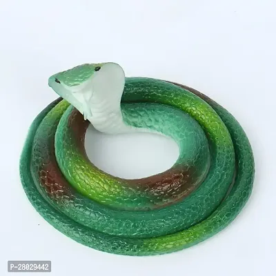 Realistic Fake Snake Toy for Fun Gag Prank - Rubber Plastic Snakes to Keep Birds Away, Small Rubber Snake Green, Toy Snake That Looks Real-Random Color