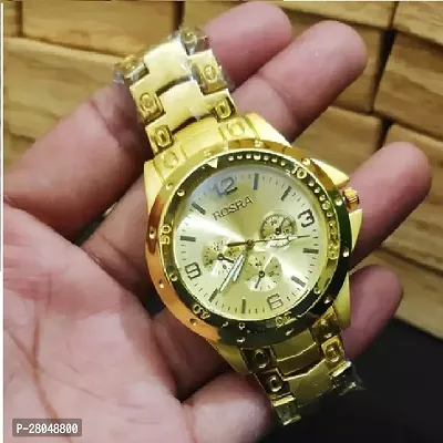Rosra golden watch Analog Watch - For Men-thumb0